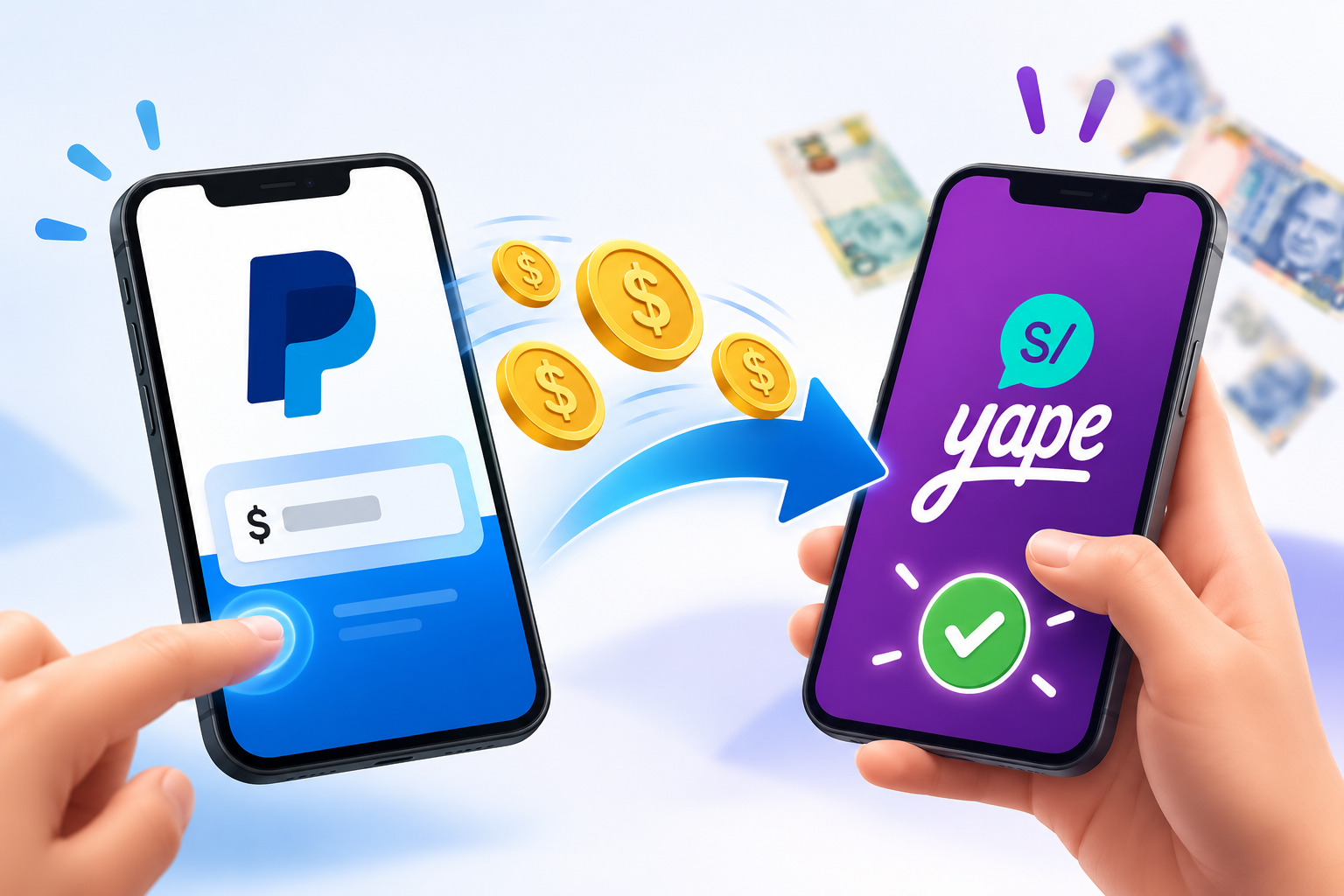 Convertir paypal a yape o plin